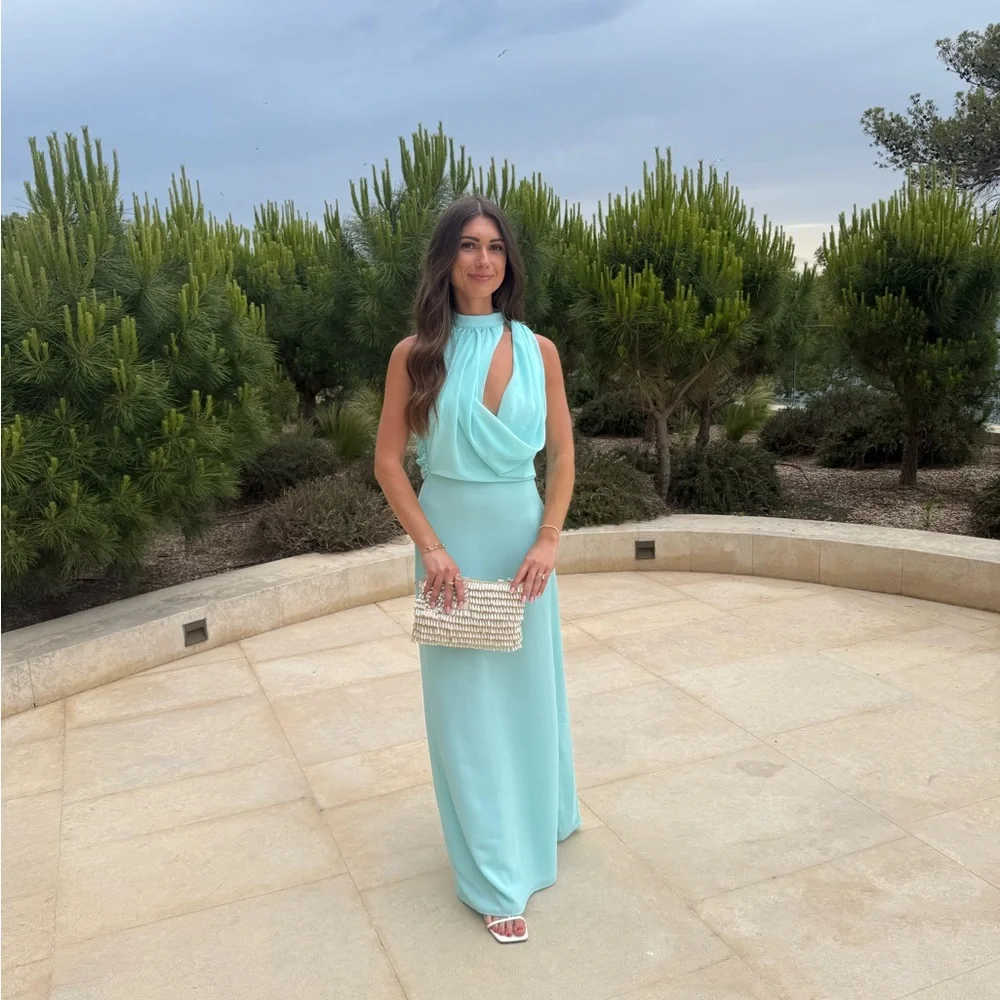 MESHKI Aqua Sleeveless Dress - Picture 4 of 6
